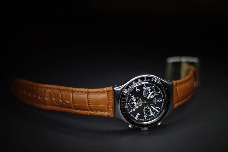 classic watch with dark background